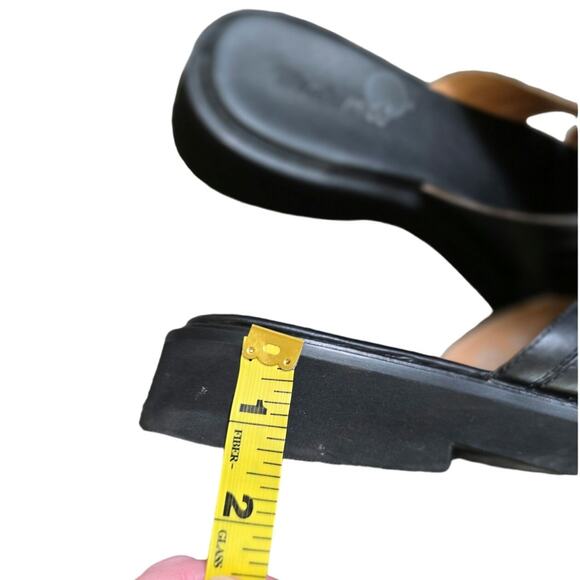 Madewell Alina Platform Leather Slides Sandals size 9 - Picture 6 of 9